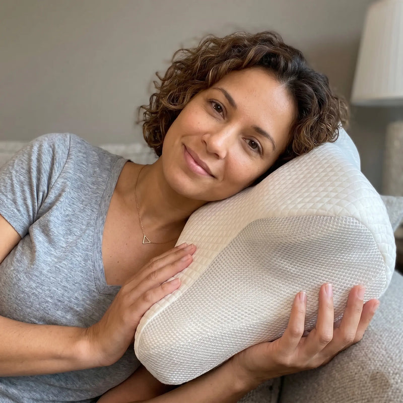 Klanten gebruiken het Zachtwolk ergonomisch hoofdkussen
